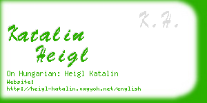 katalin heigl business card